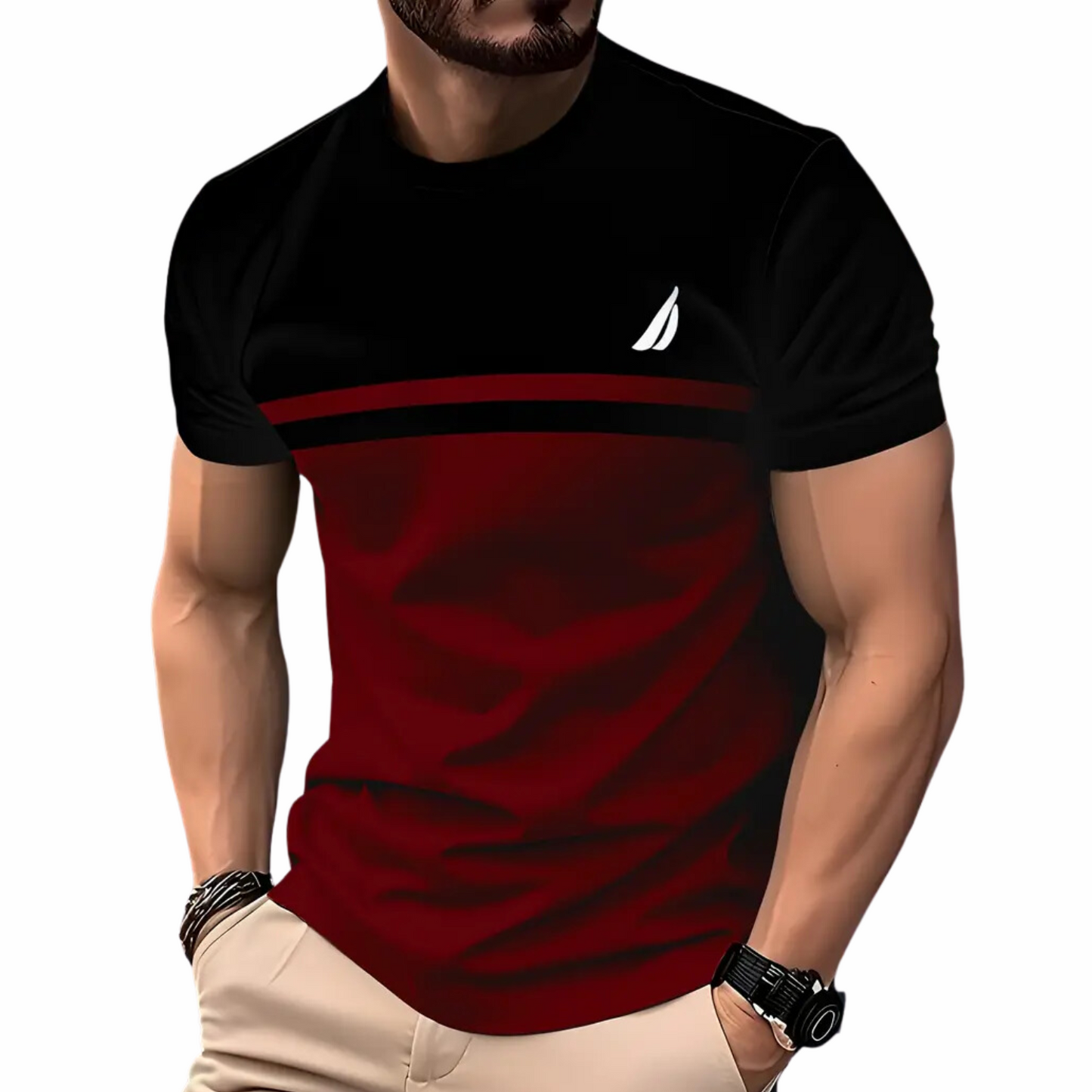 Men'S Novelty 3D Crew Neck T-Shirt