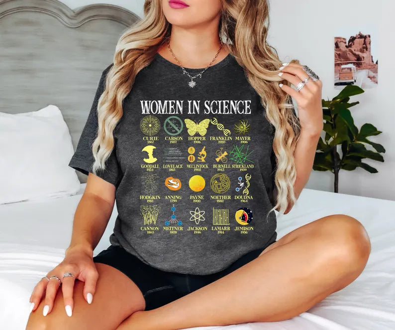 Woman in Science Shirt